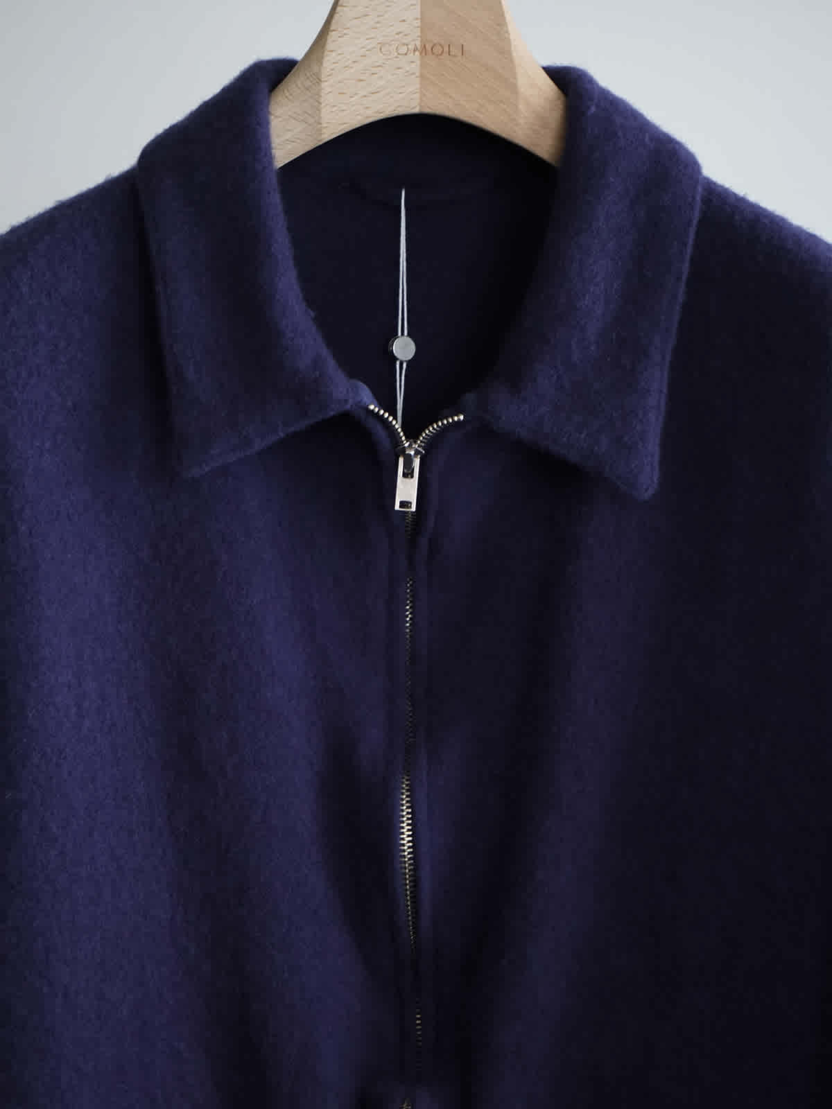 shrinked wool zip short jacket c7