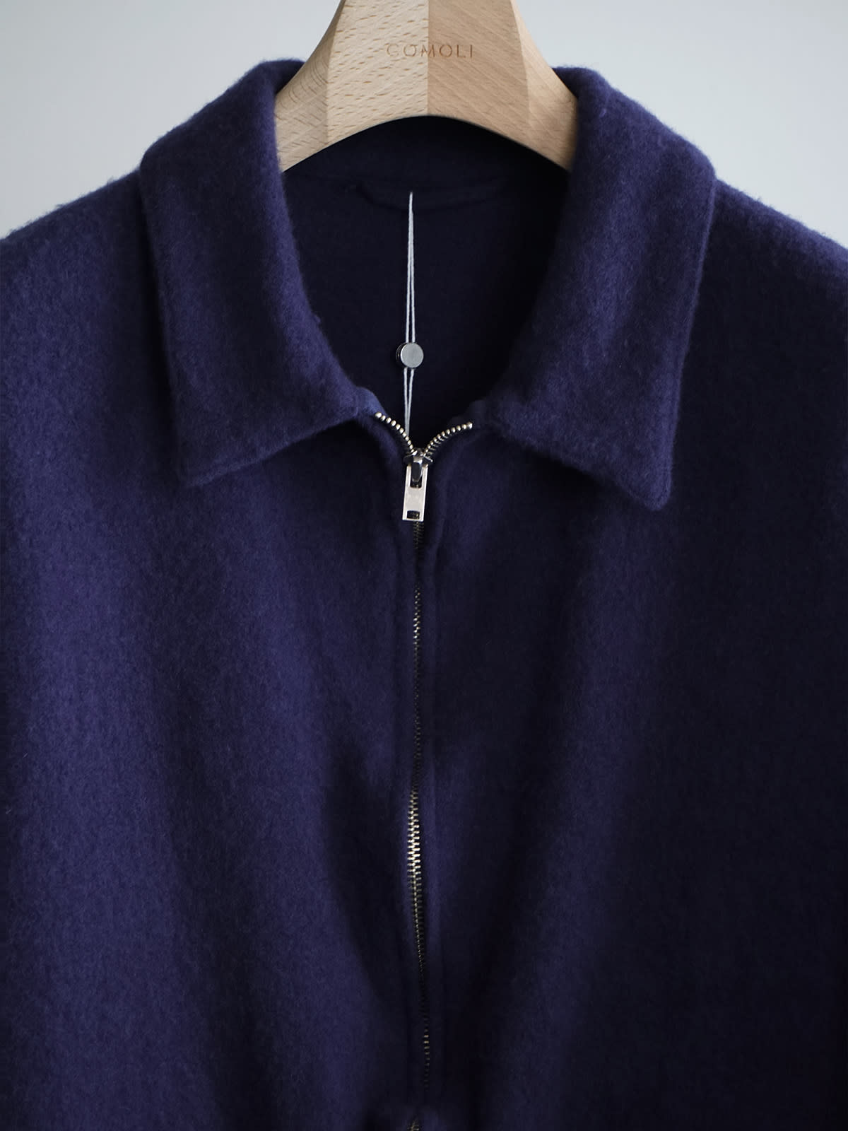 shrinked wool zip short jacket c7