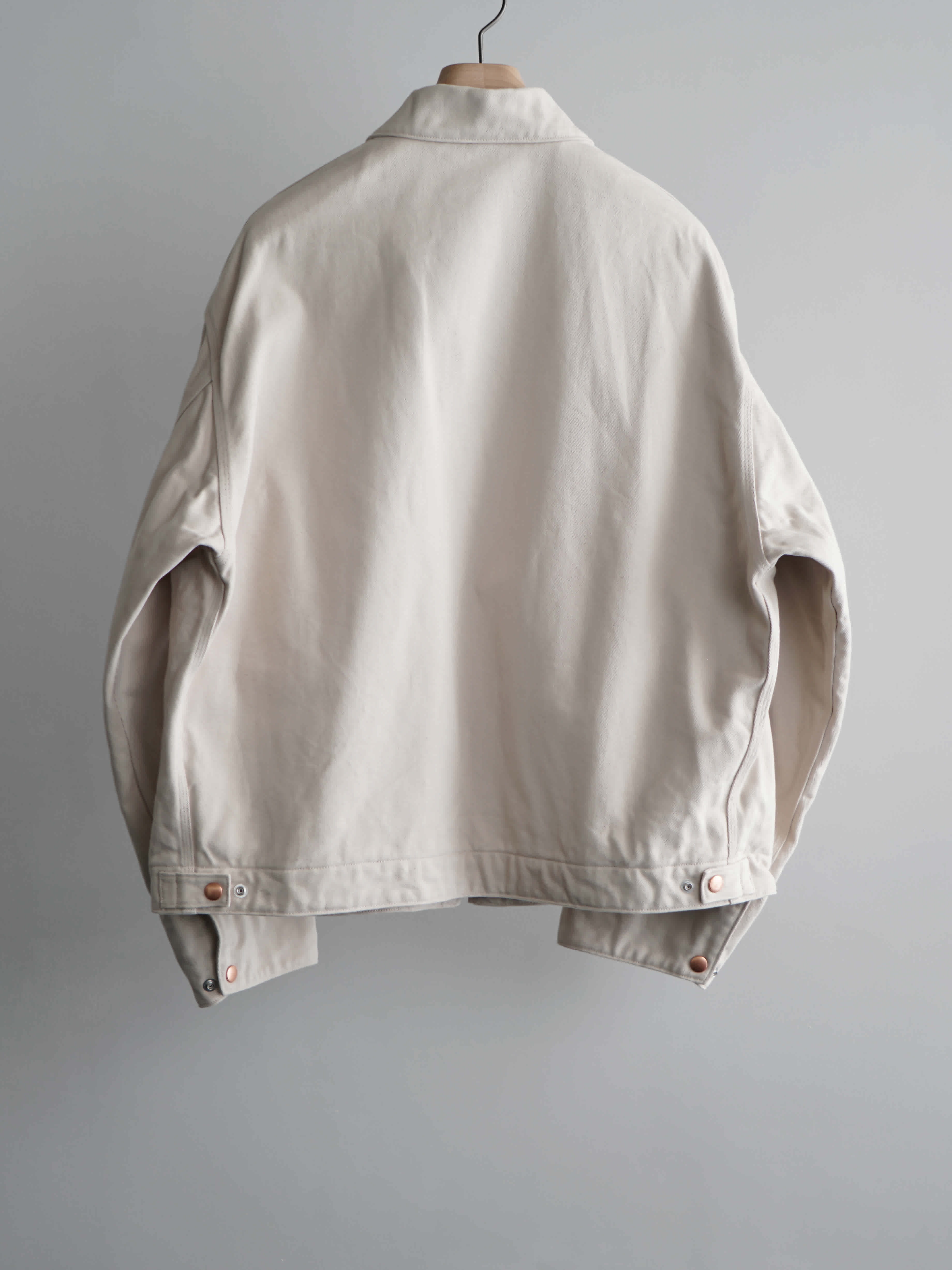cotton twill zip short jacket c2