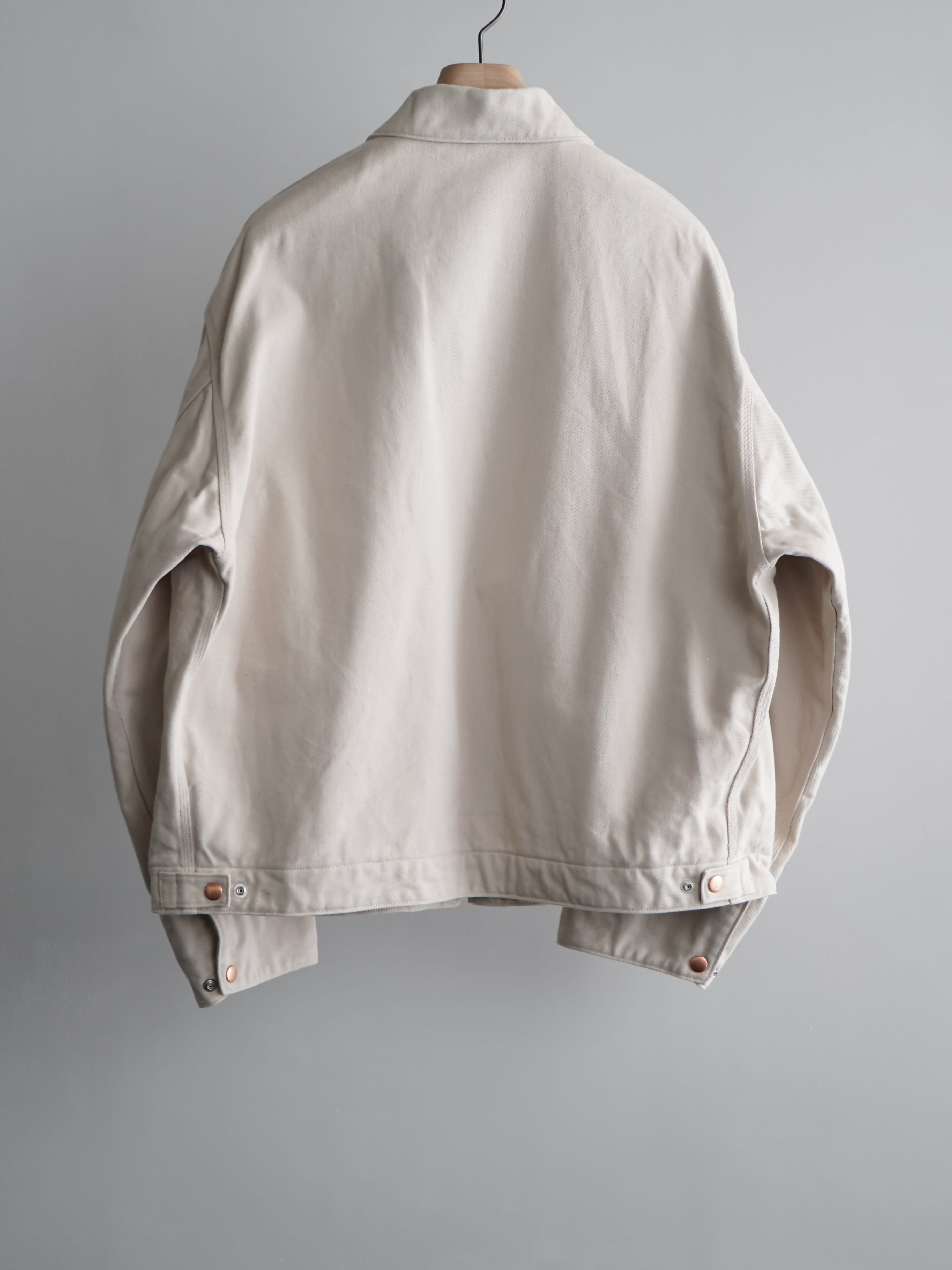 cotton twill zip short jacket c2