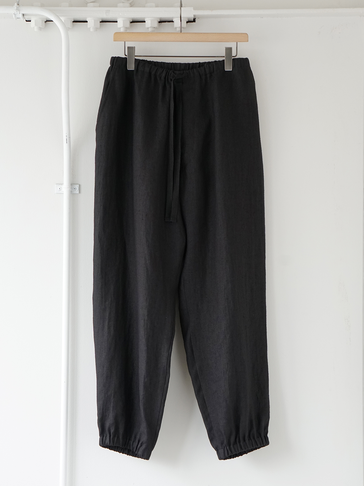 COMOLI 23ss CANAPA DRAWSTRING PANTS-