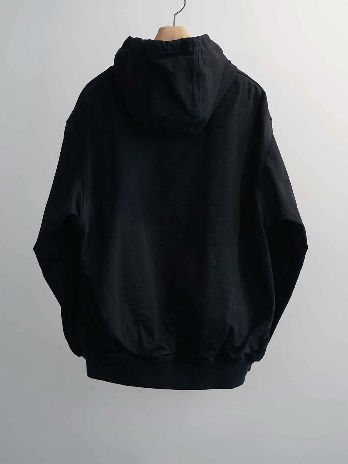 black denim zip parka c2
