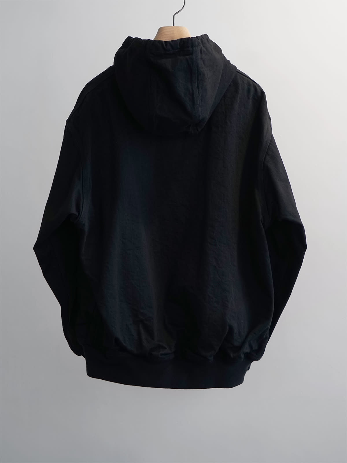 black denim zip parka c2