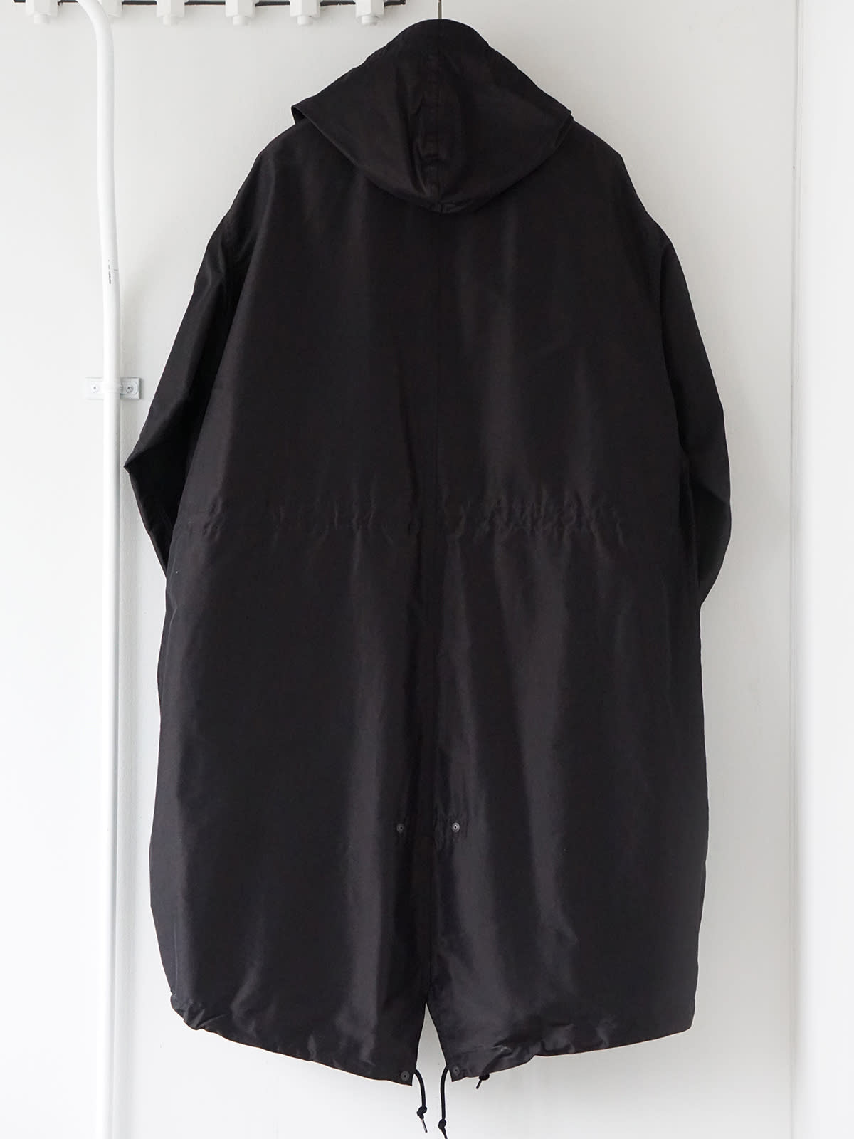 cotton silk hooded coat x2