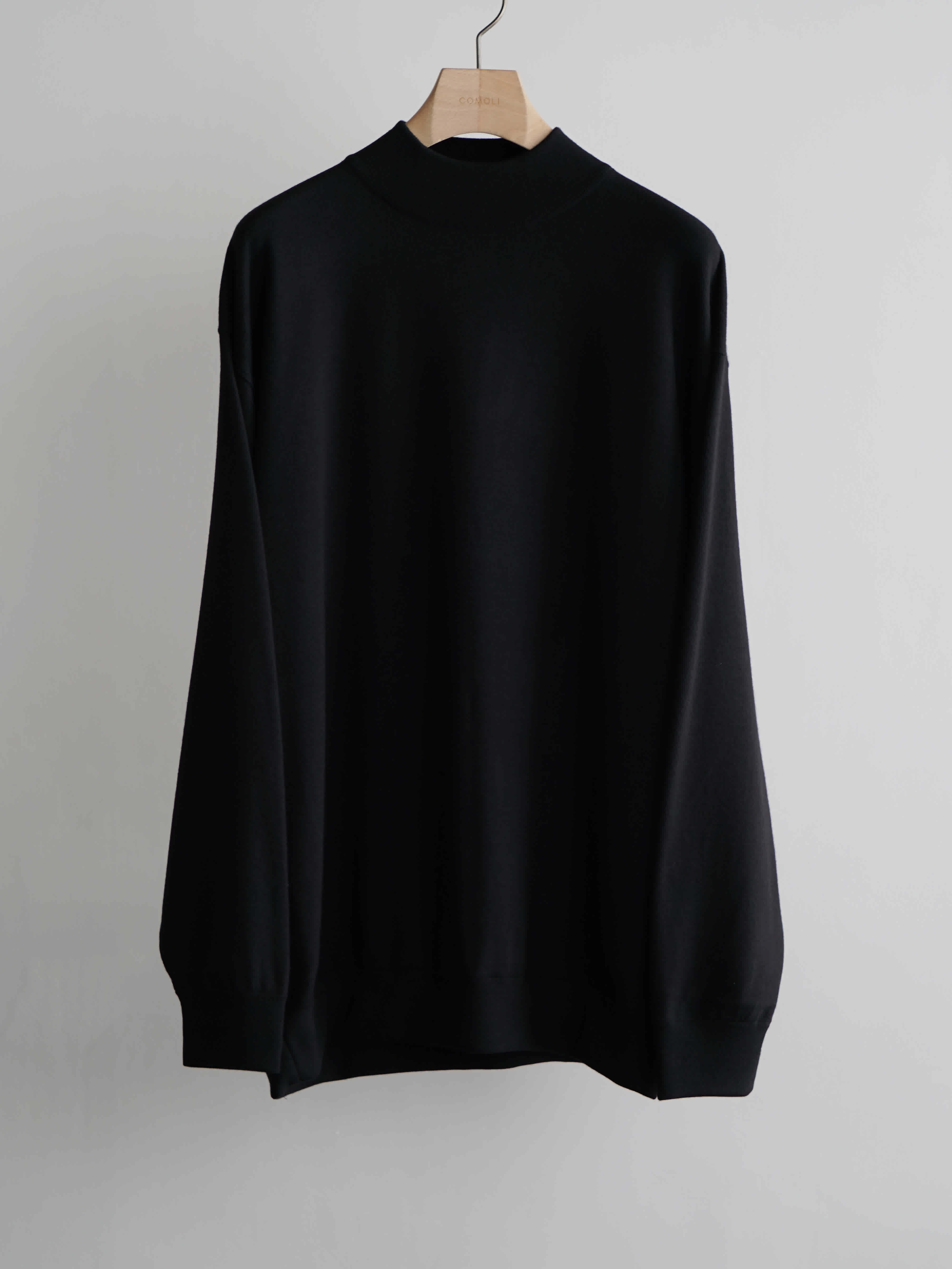 wool mock neck knit c1