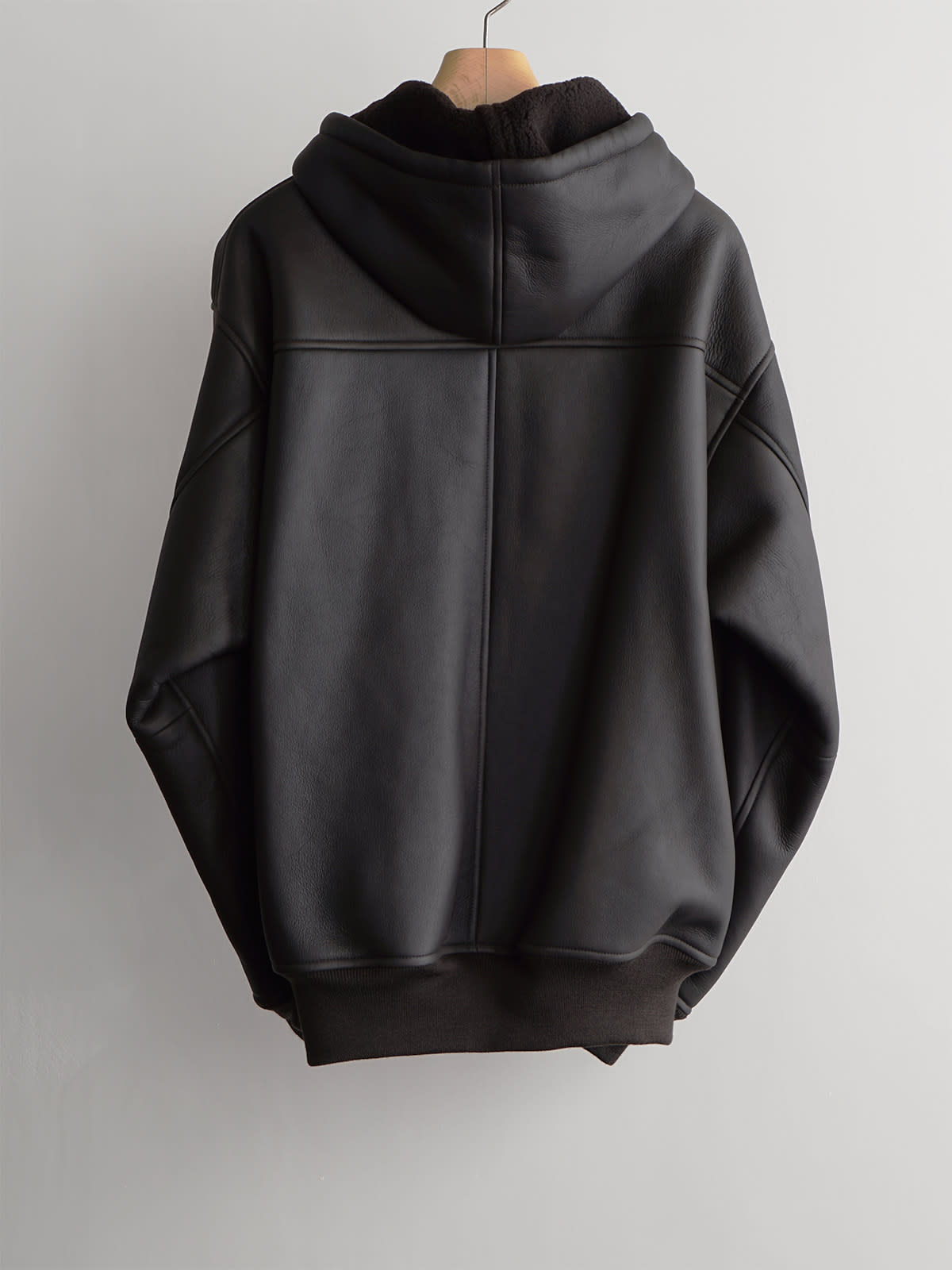 sheep skin zip parka(mouton) c2