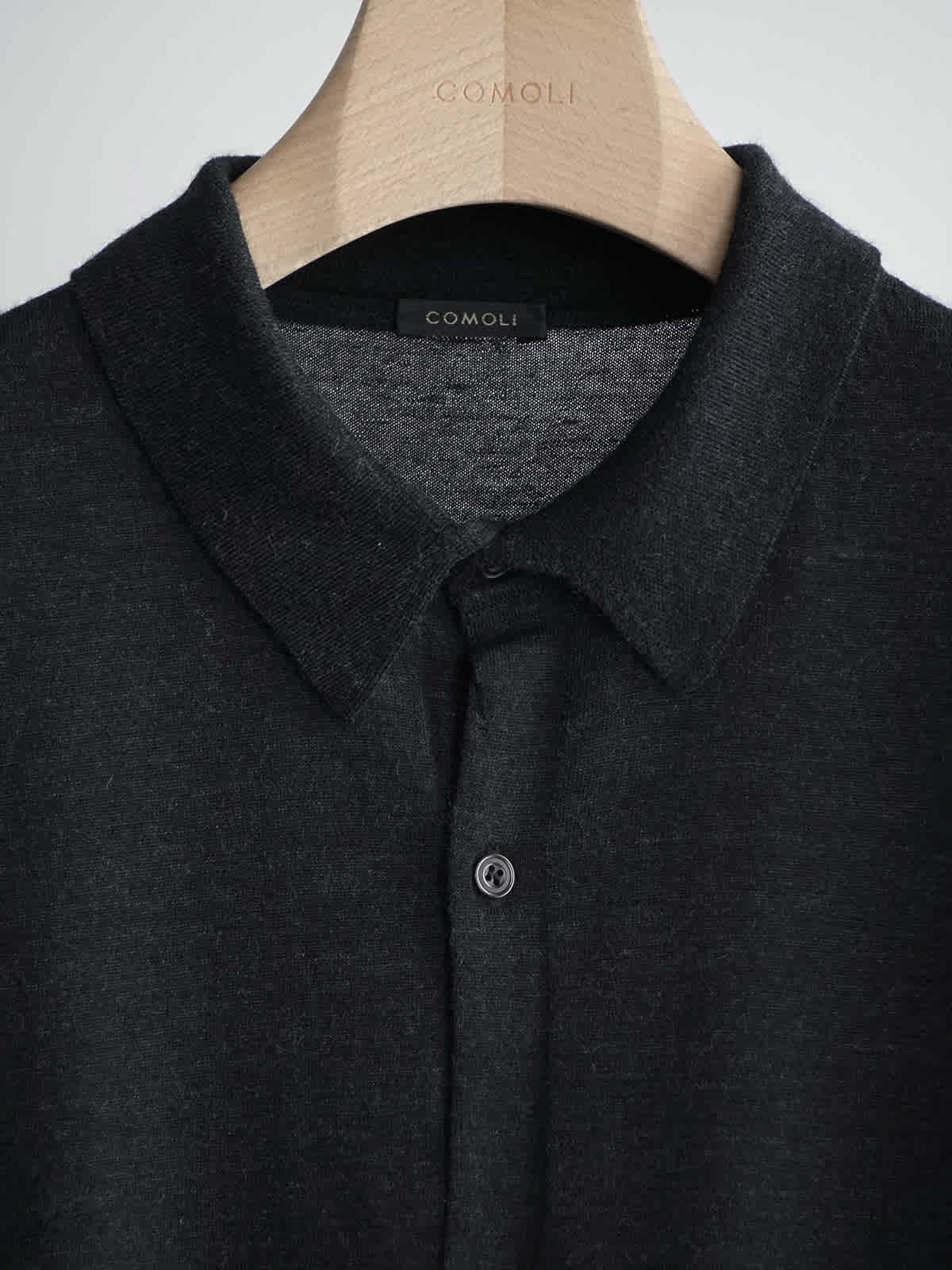 wool collared cardigan c3