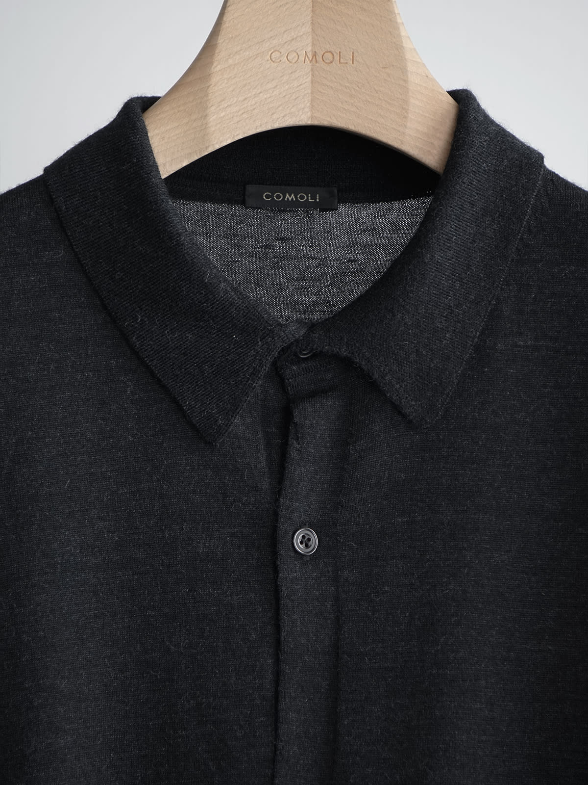 wool collared cardigan c3