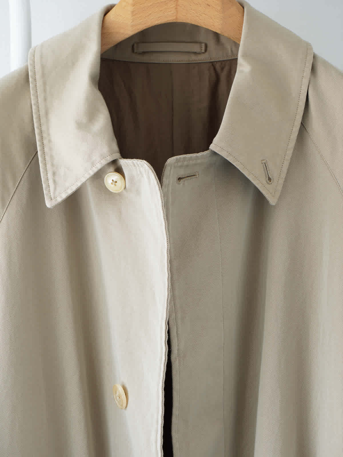 cotton gabardine bal collar coat a4