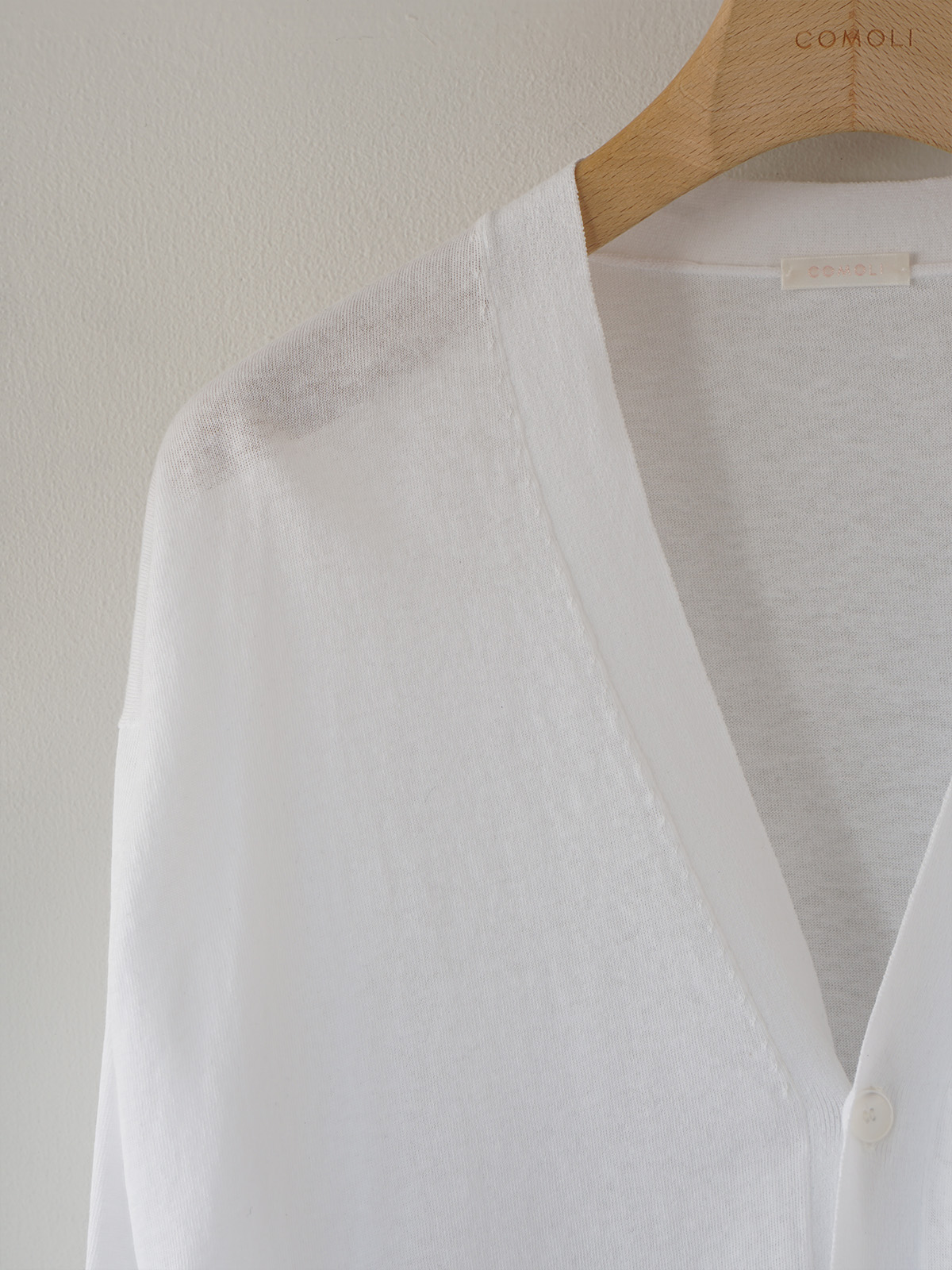 新品 サイズ1 25SS COMOLI コットン Vネック カーディガン