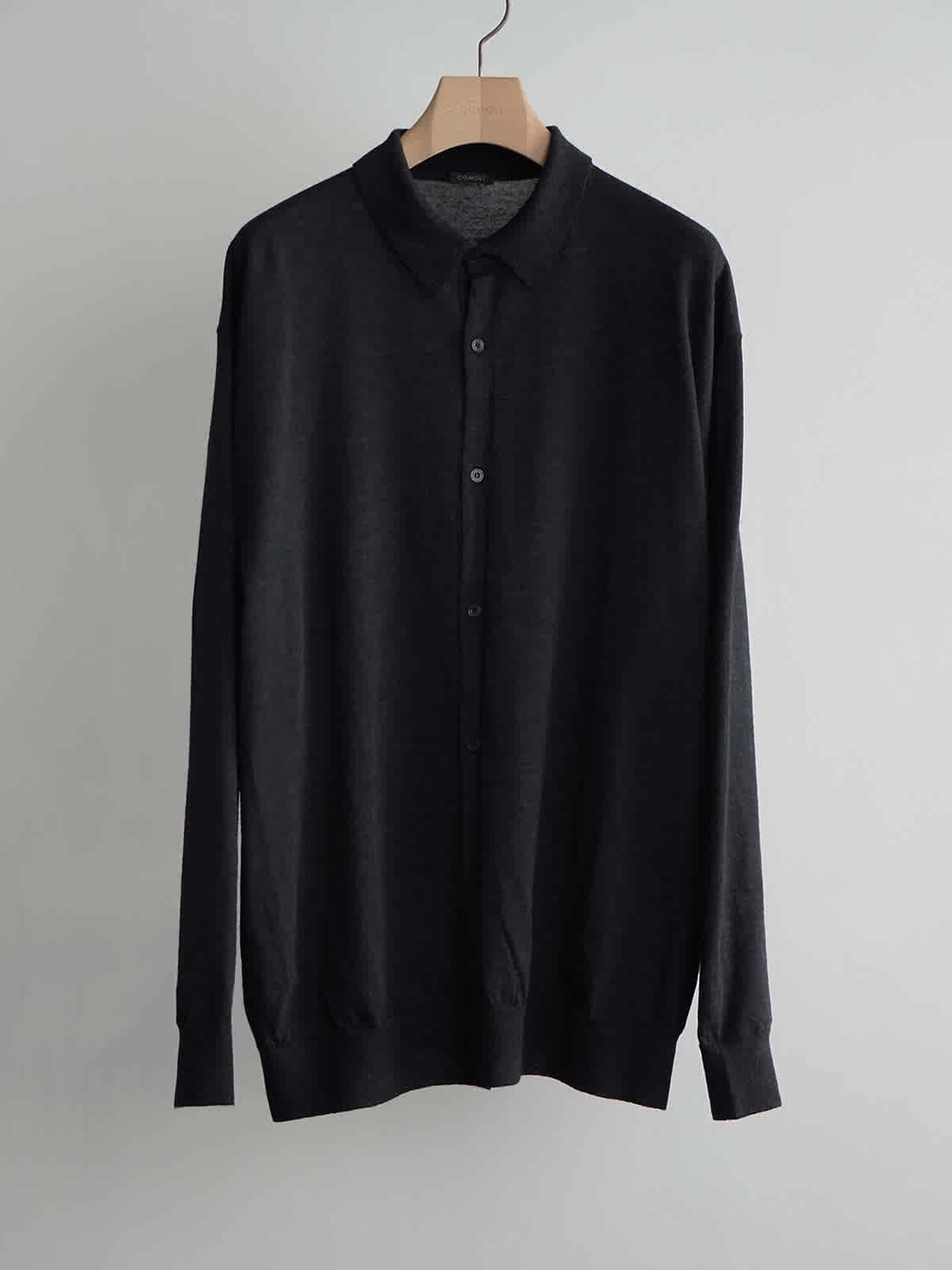 wool collared cardigan c1