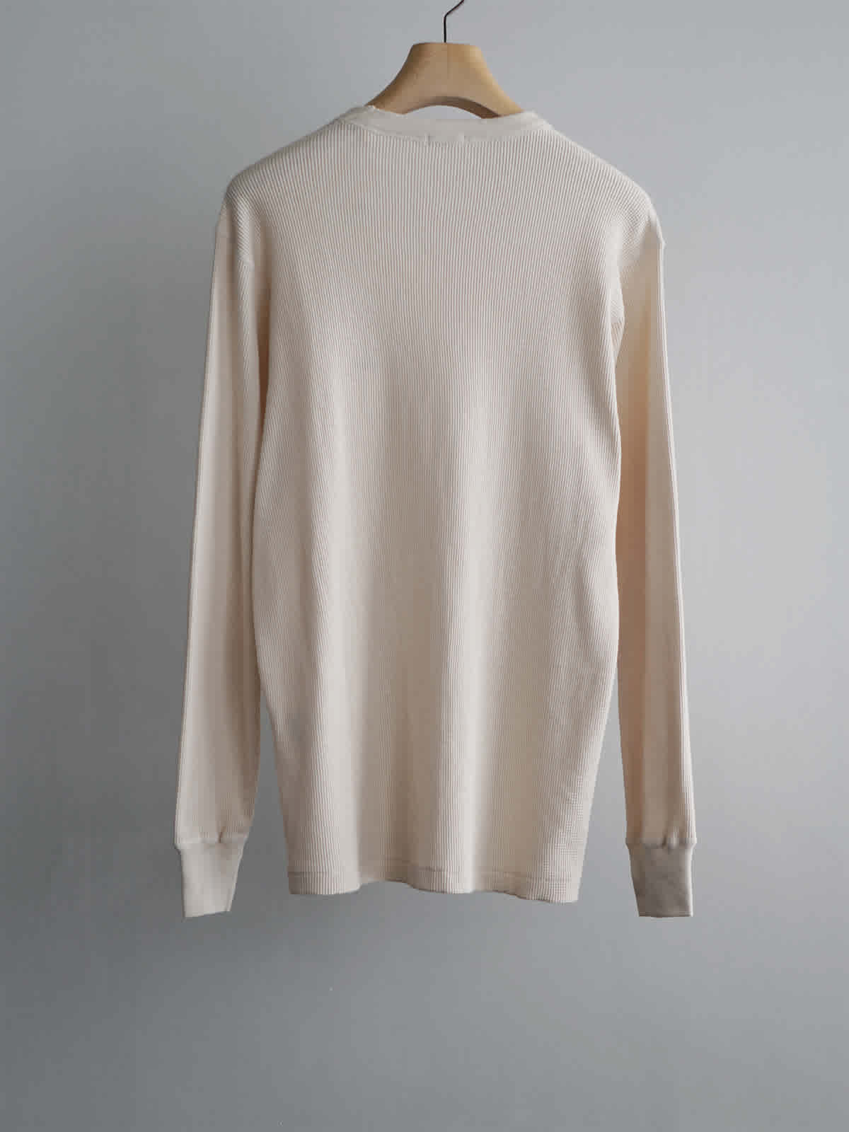 cotton cashmere waffle ls crew c4