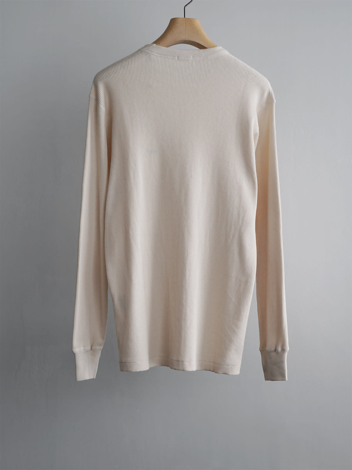 cotton cashmere waffle ls crew c4