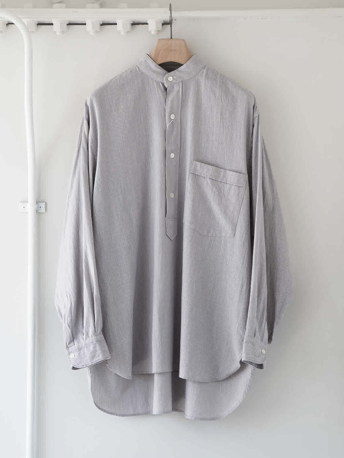 cotton cashmere stripe pullover shirt y1