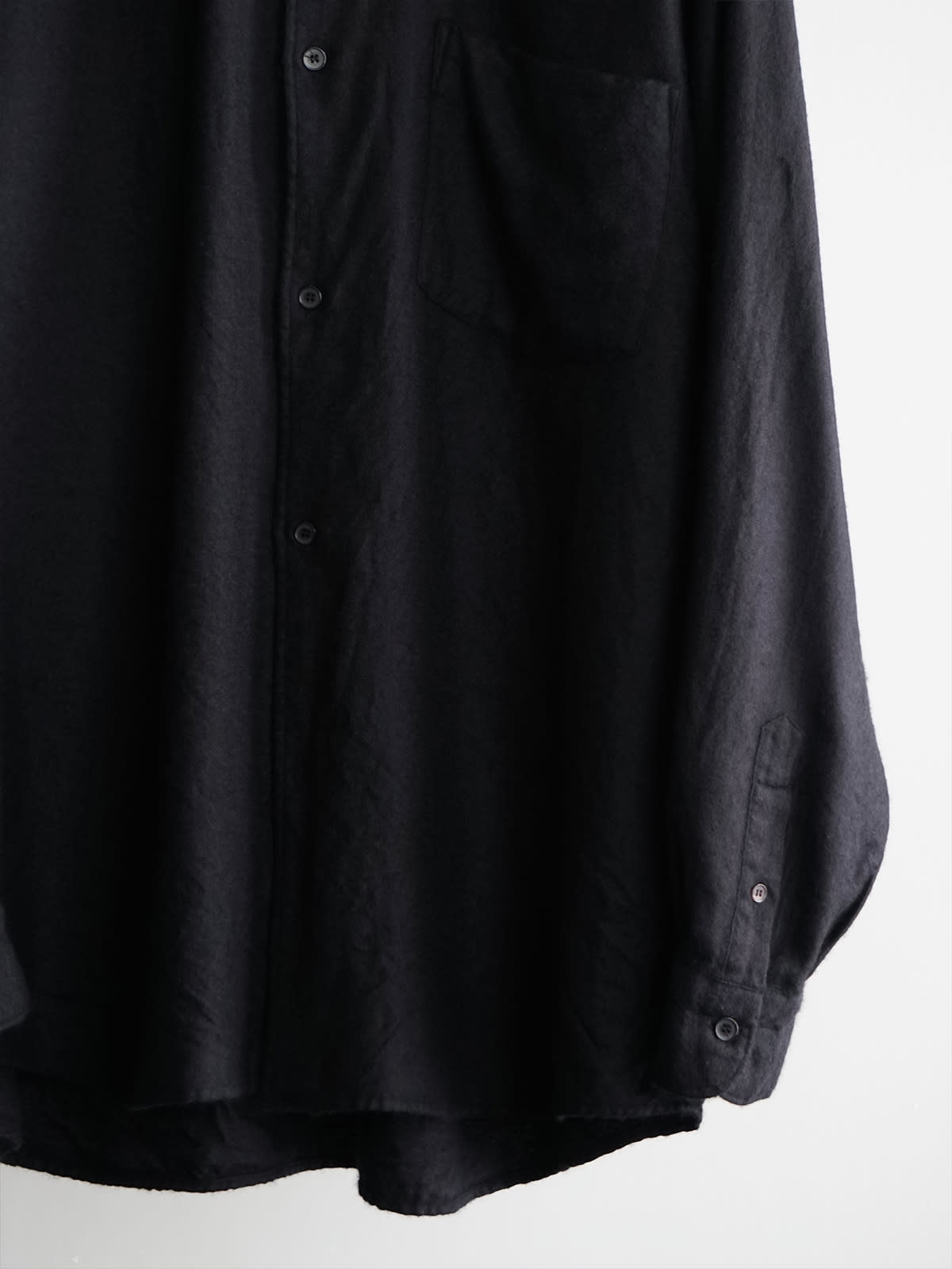 cashmere silk garment dyed shirt c6