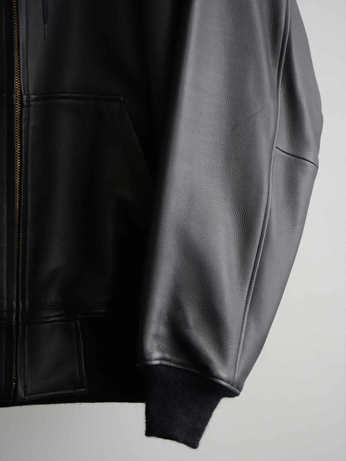 calfskin zip parka c5