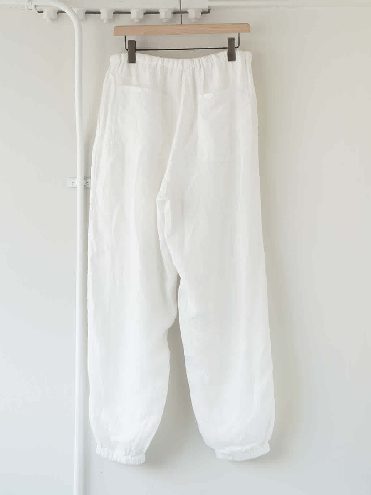 linen double cloth drawstring pants z4