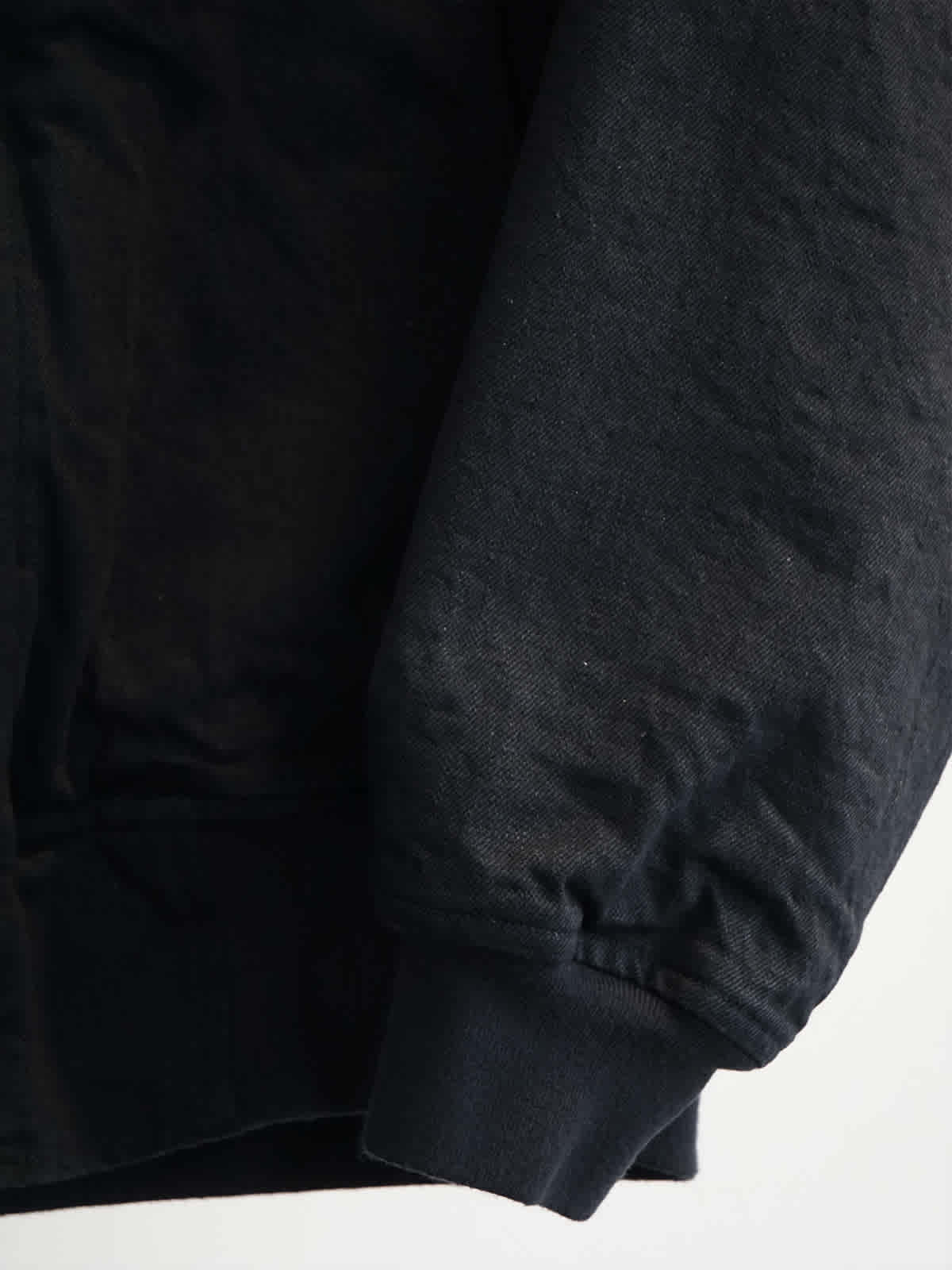 black denim zip parka c6
