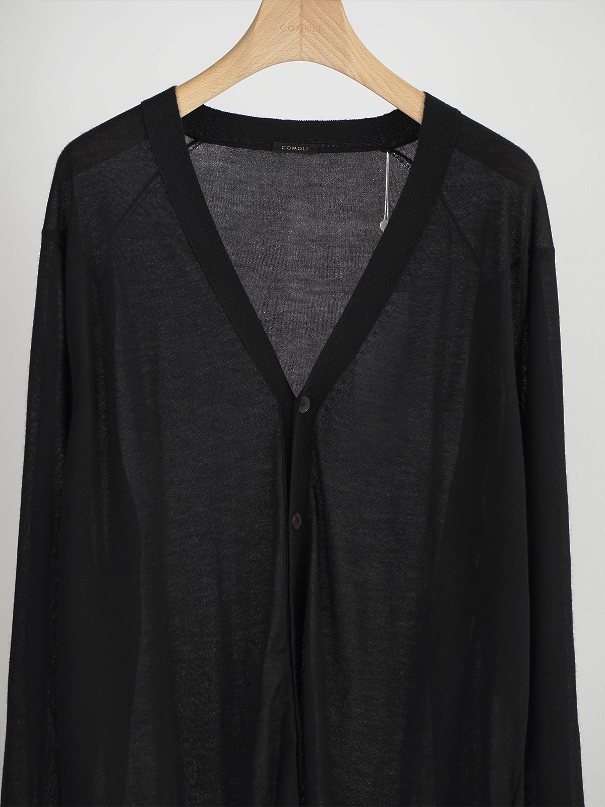 COMOLI 18G V NECK CARDIGAN 【公式通販】
