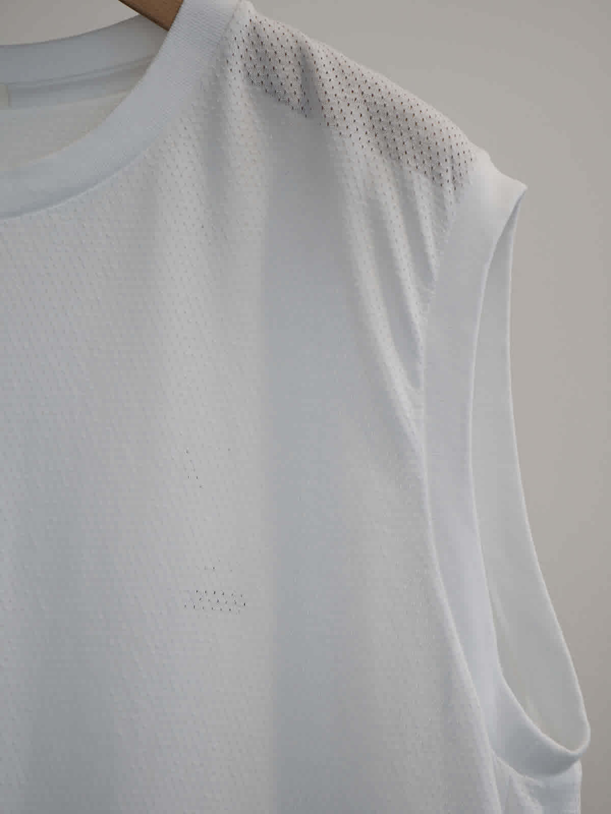 cotton mesh sleeveless t-shirt b6
