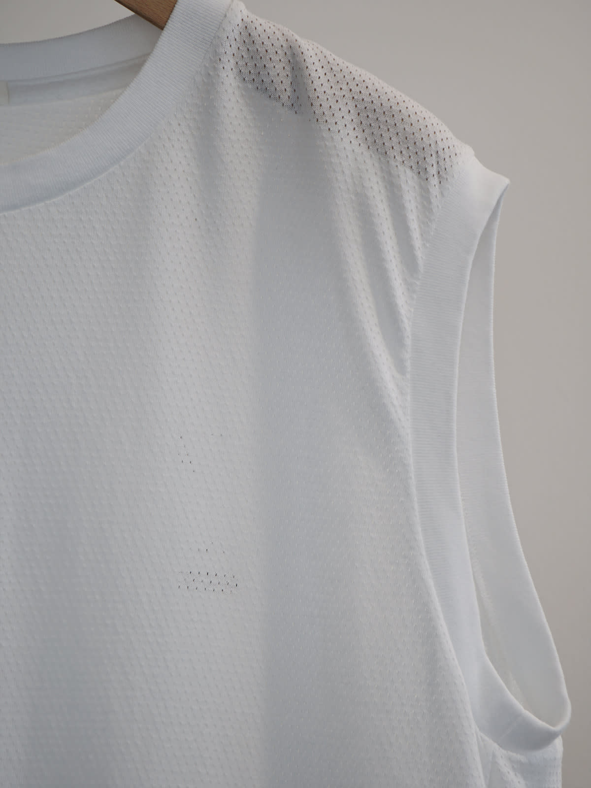 cotton mesh sleeveless t-shirt b6
