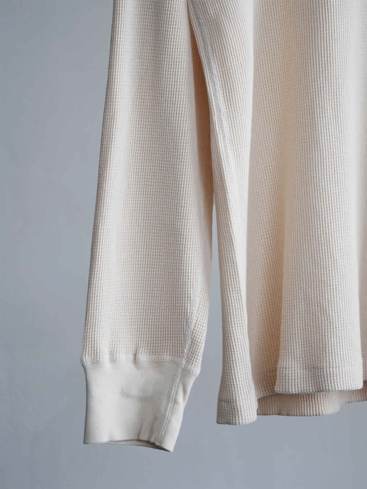 cotton cashmere waffle ls crew c9