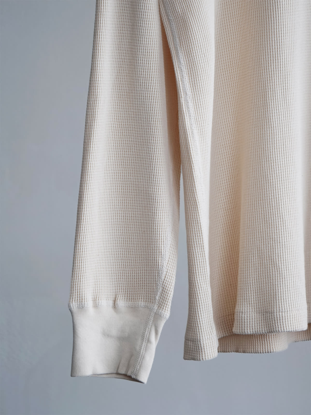 cotton cashmere waffle ls crew c9