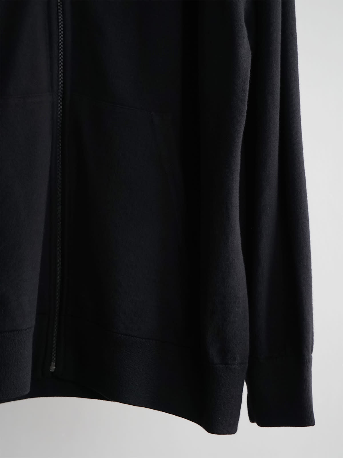 wool knit zip parka c5