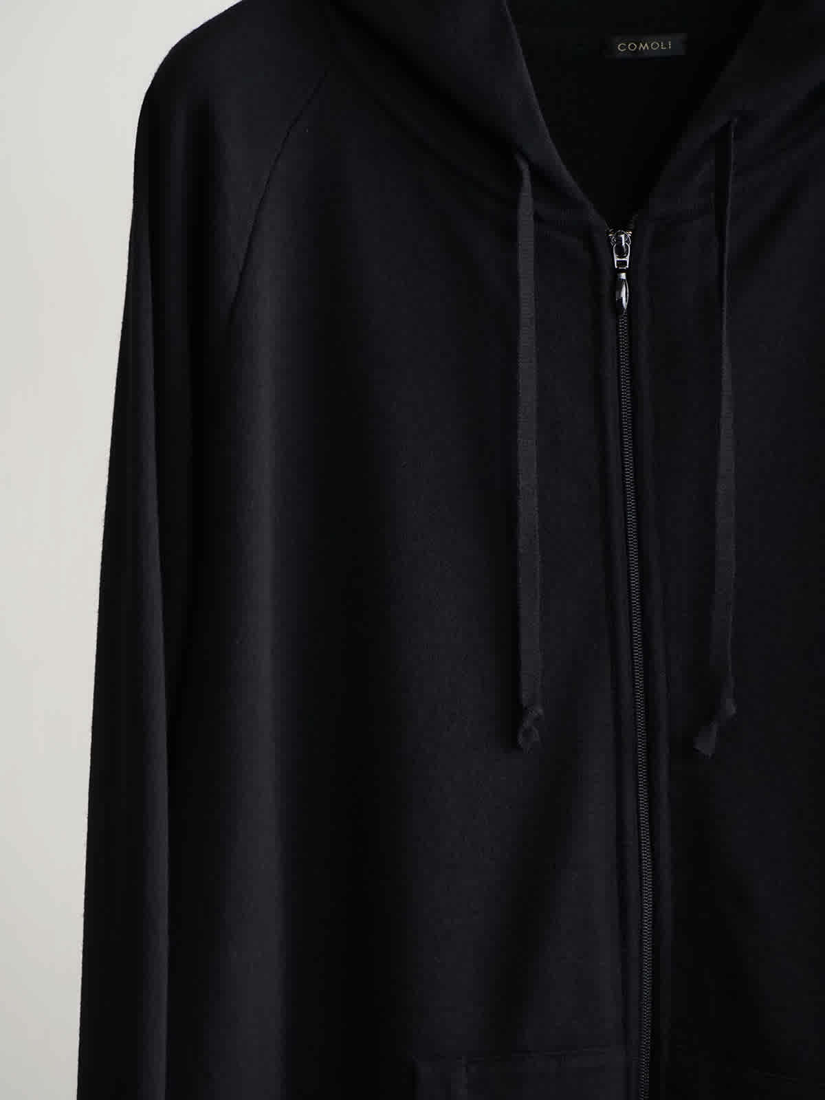 wool knit zip parka c3