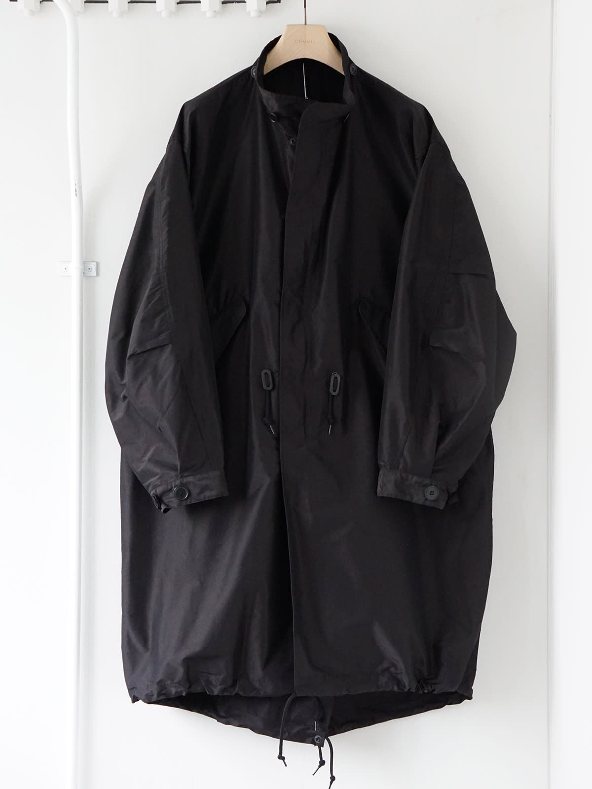 cotton silk hooded coat x3