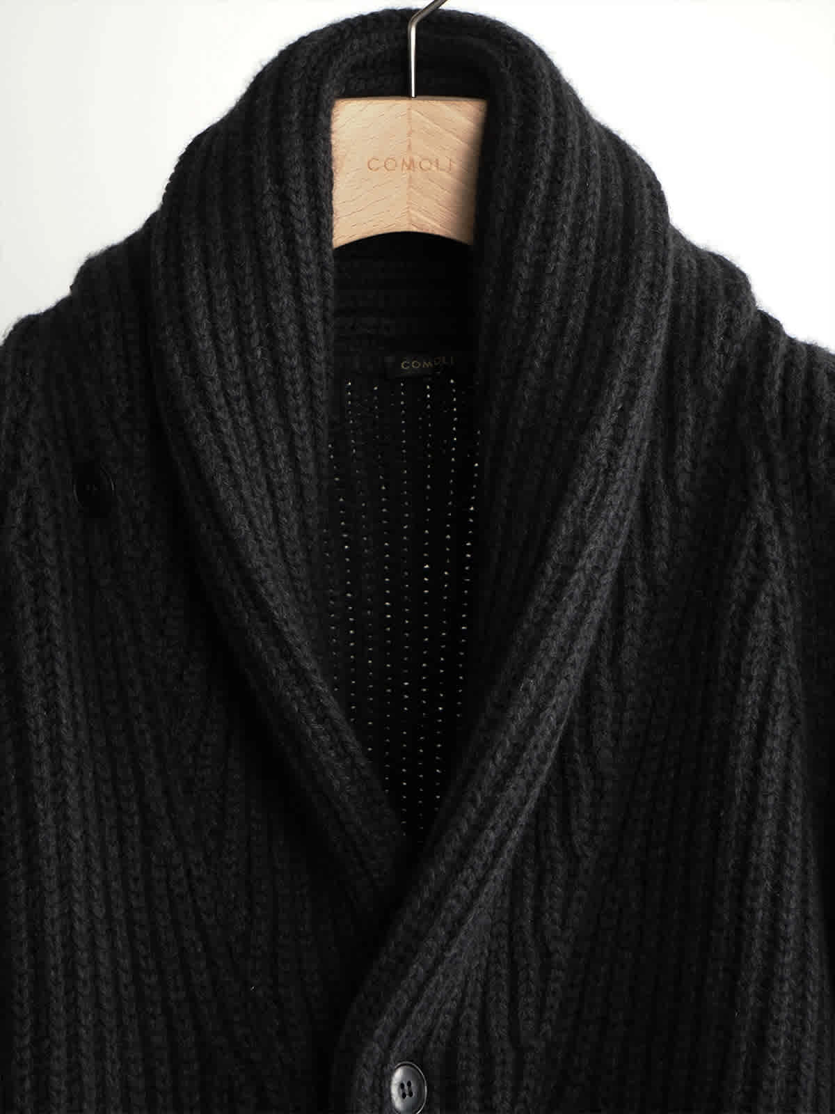 cashmere washi shawl collar knit jacket c3