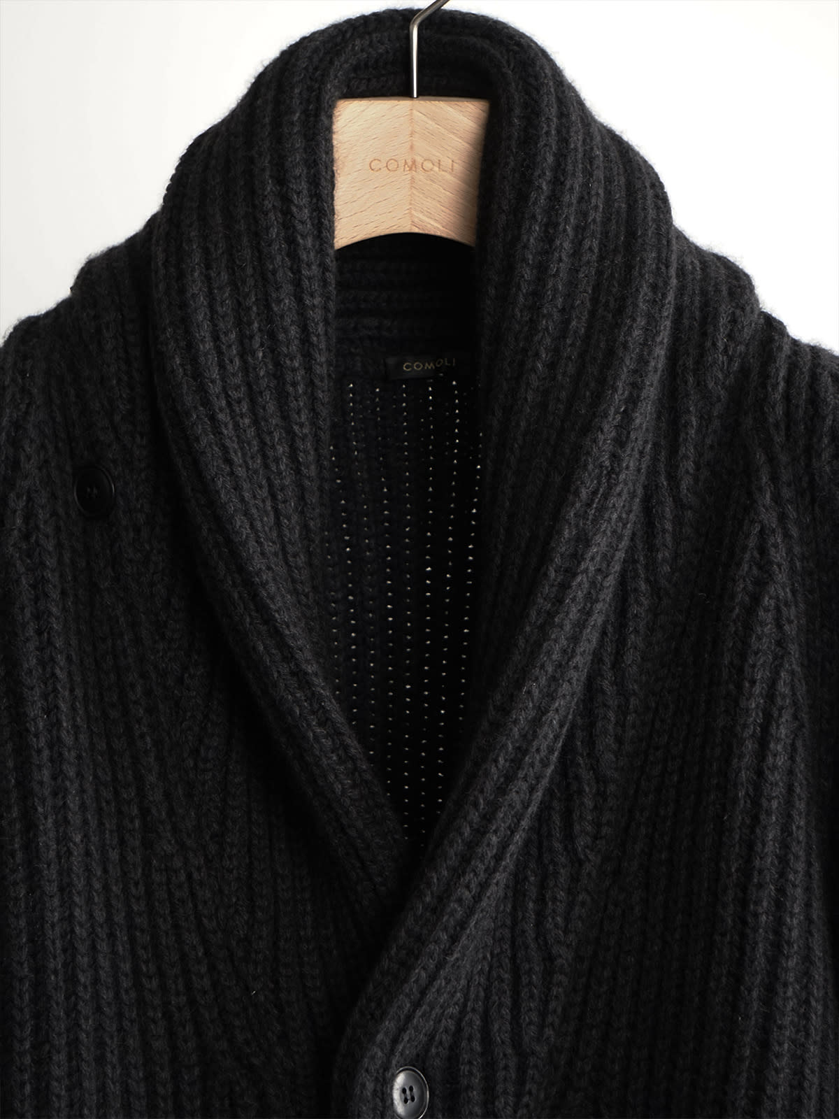 cashmere washi shawl collar knit jacket c3