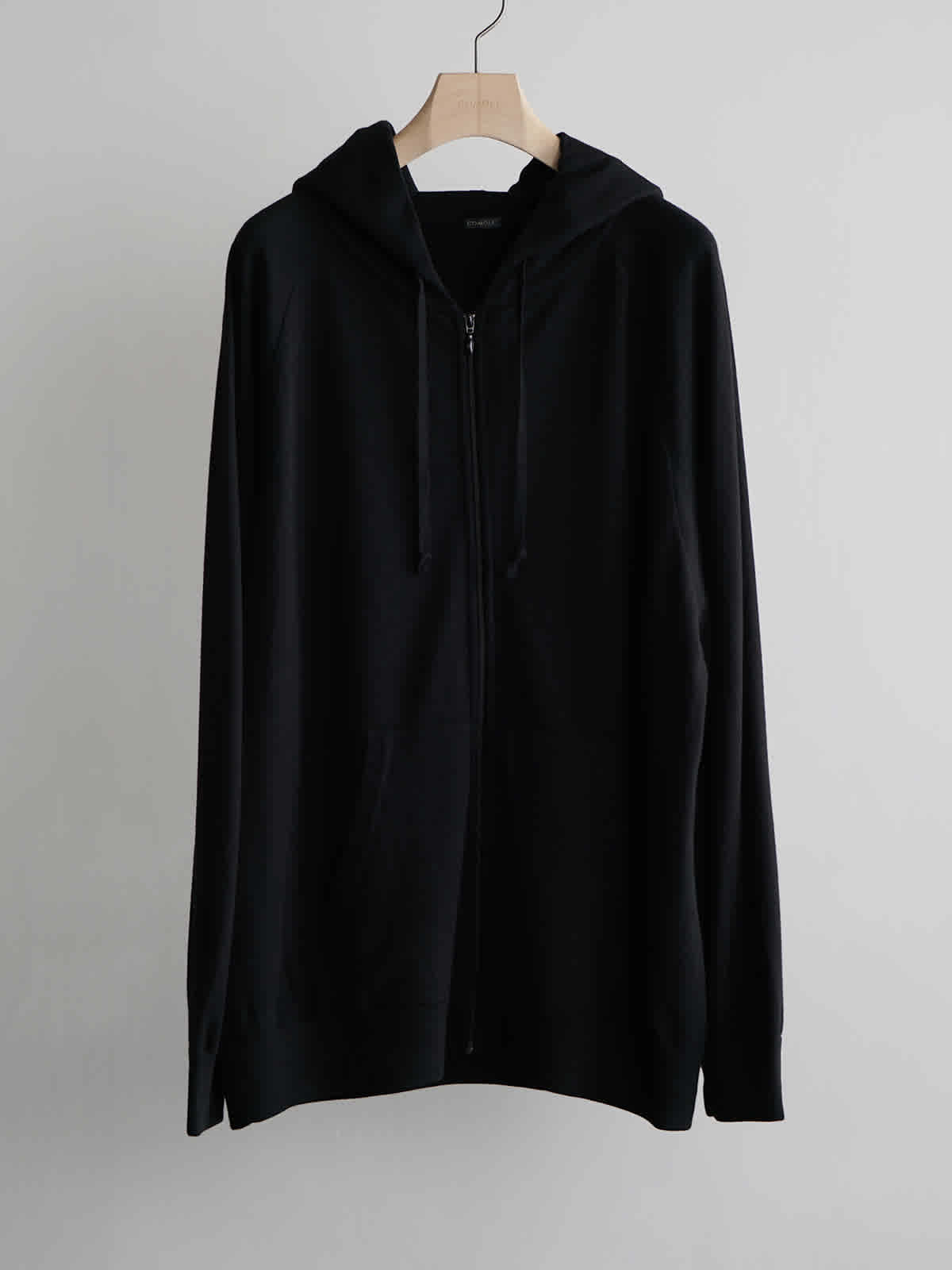 wool knit zip parka c1