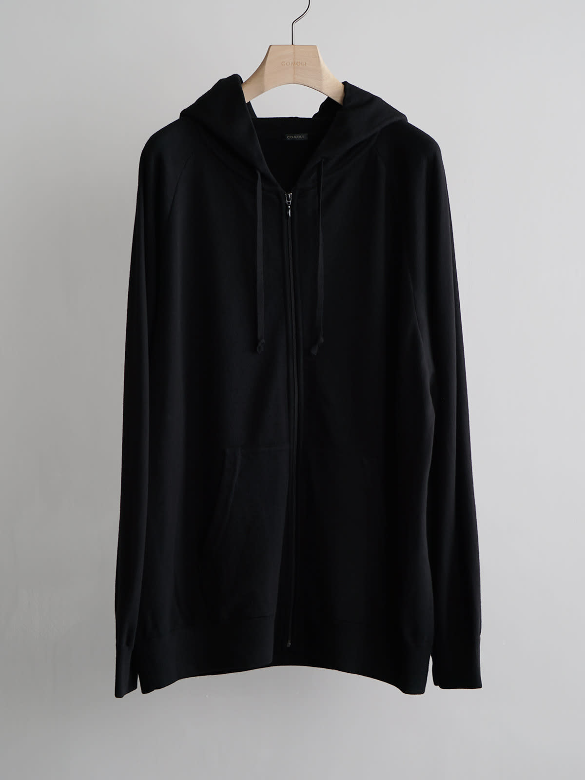wool knit zip parka c1