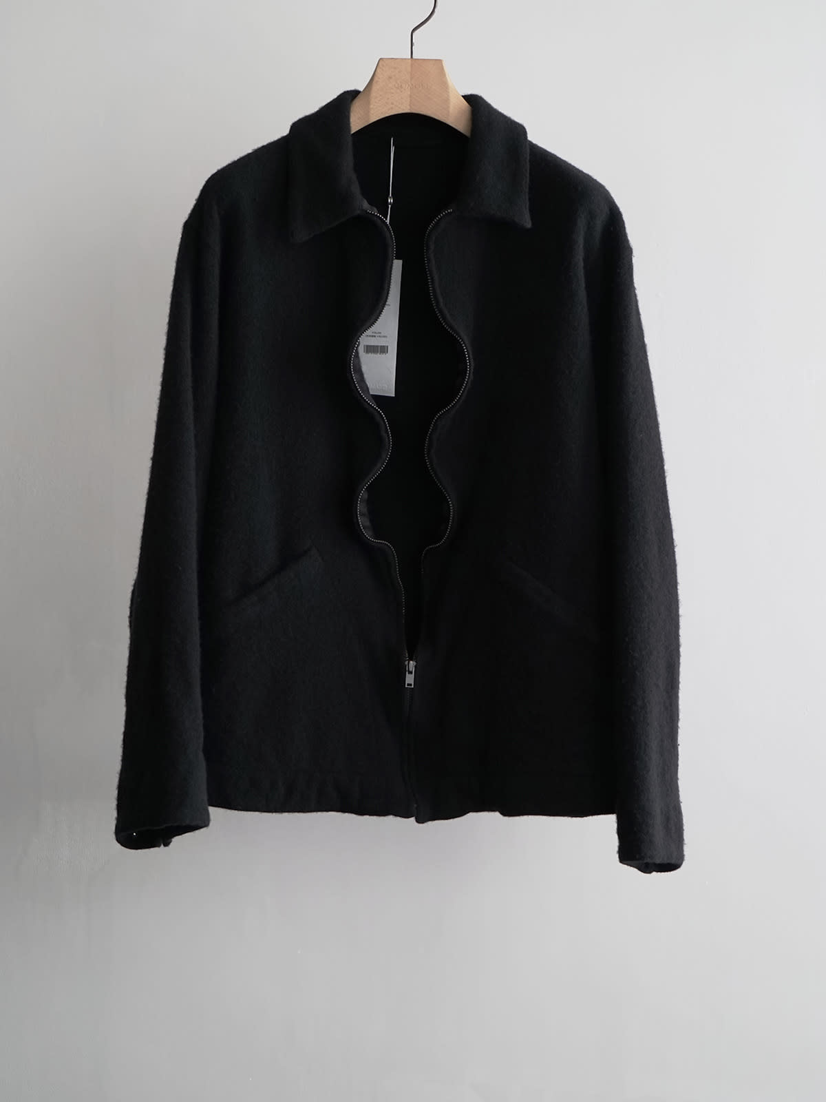 shrinked wool zip short jacket c2