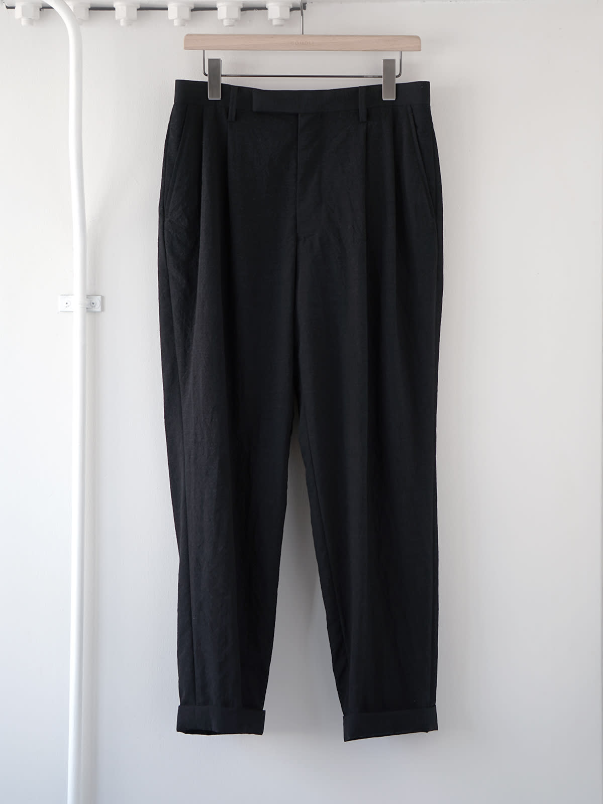 wool 2tuck pants １