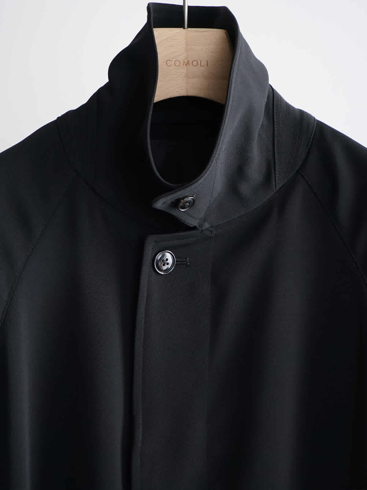 wool gabardine bal collar coat c6