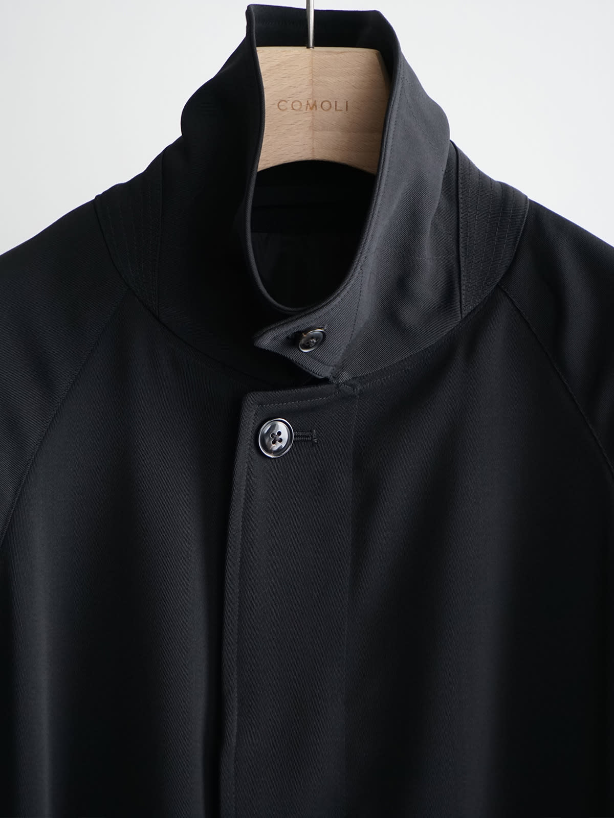 wool gabardine bal collar coat c6