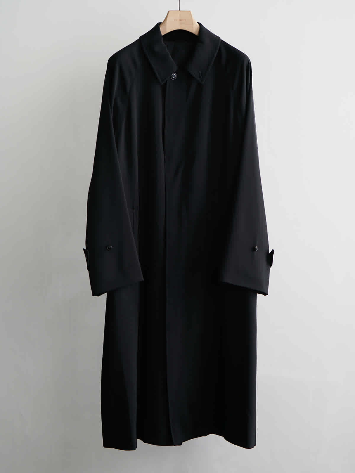 wool gabardine bal collar coat c1