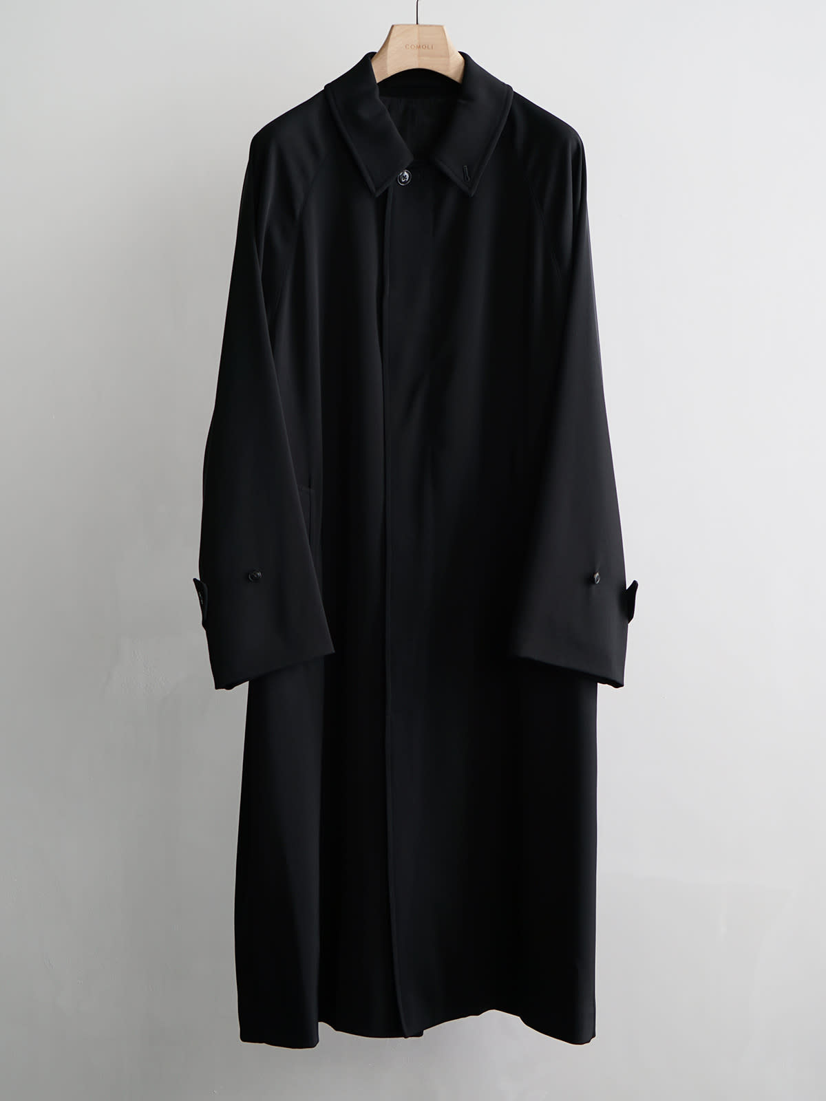 wool gabardine bal collar coat c1