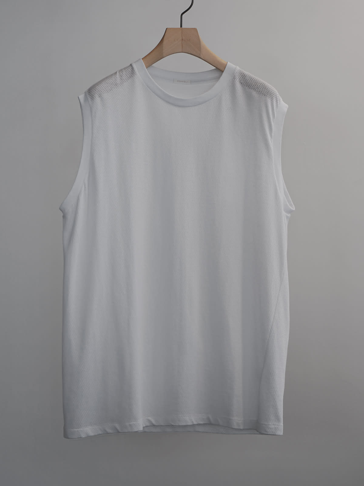 cotton mesh sleeveless t-shirt b3