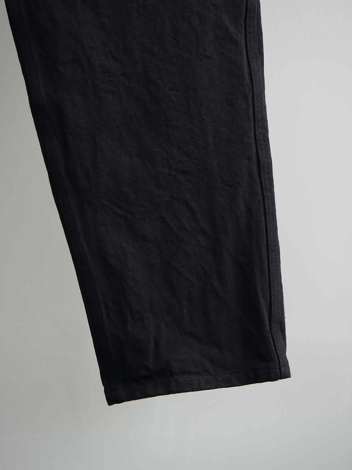 black denim tapered pants c6