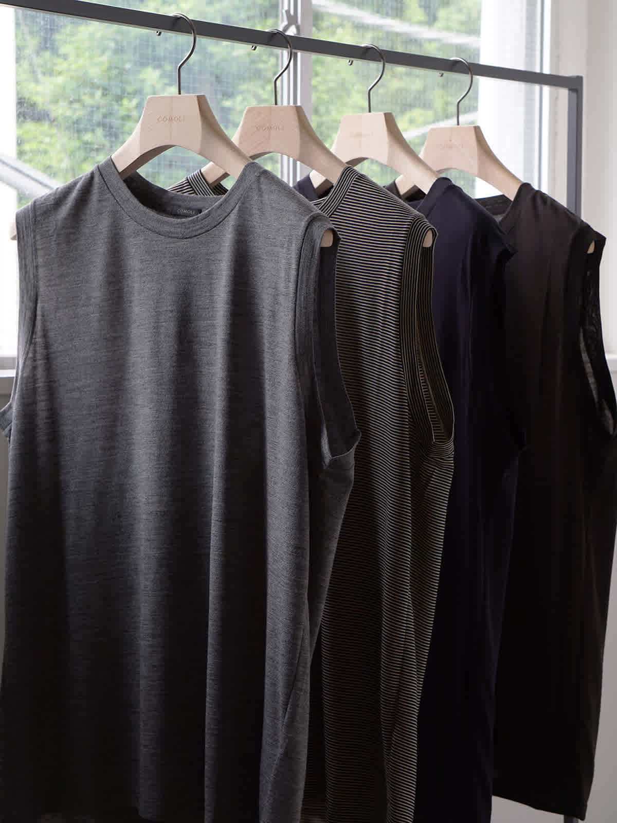 summer wool sleeveless t-shirt x8