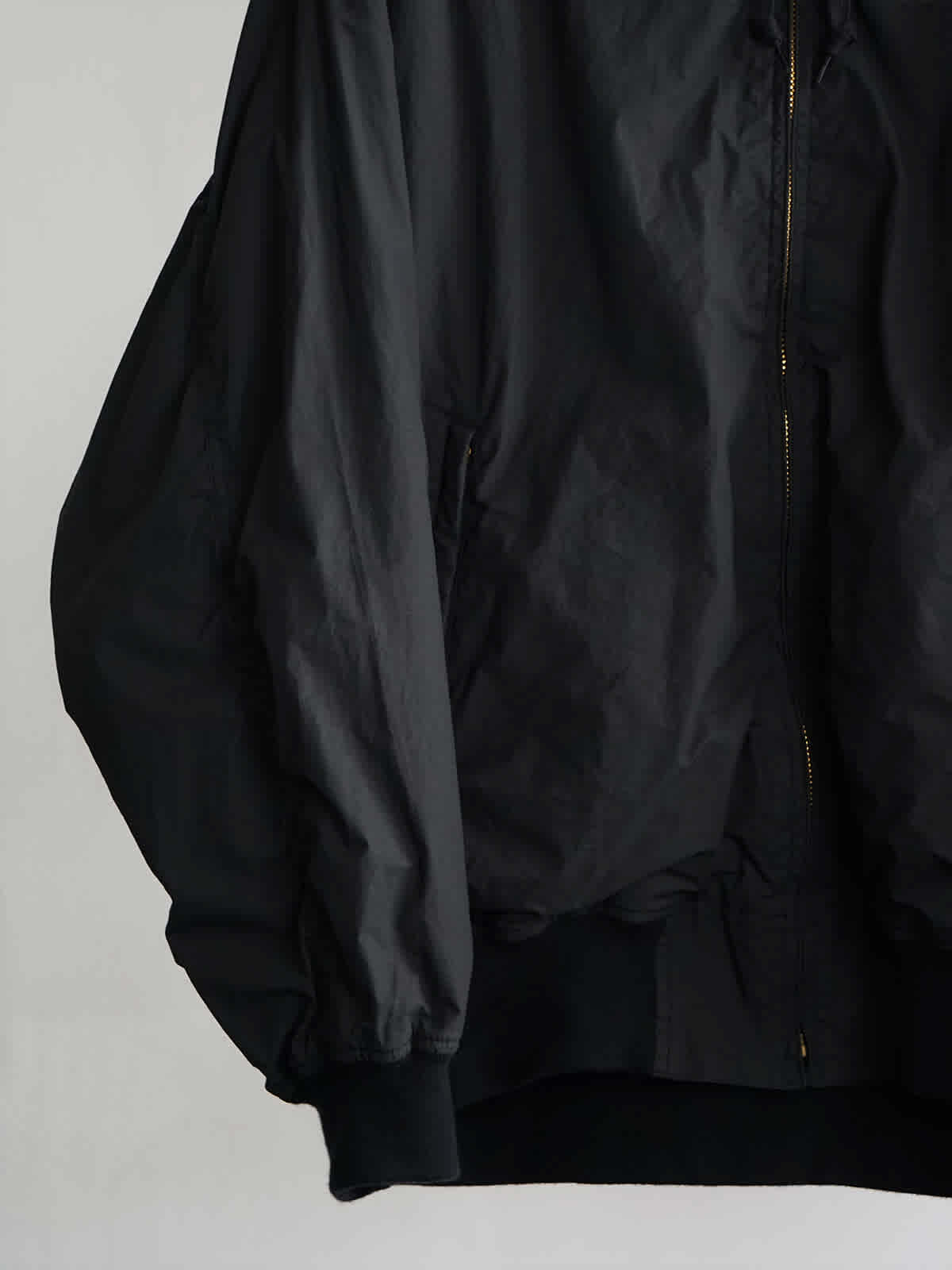 cotton nylon zip parka c5