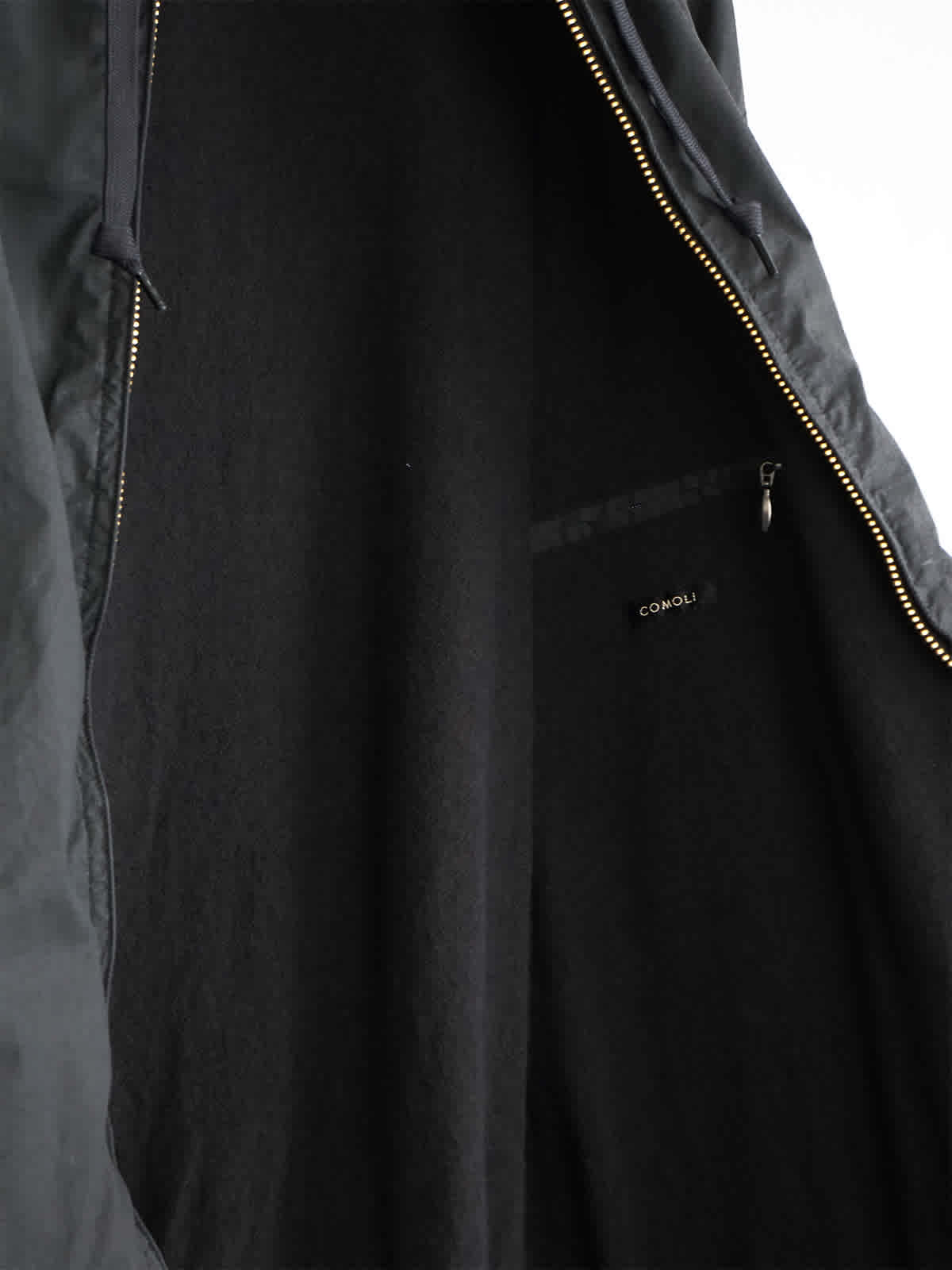 cotton nylon zip parka c7
