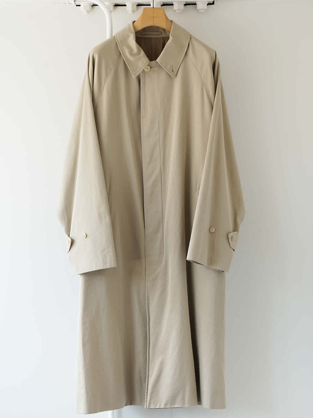 cotton gabardine bal collar coat a1jpg