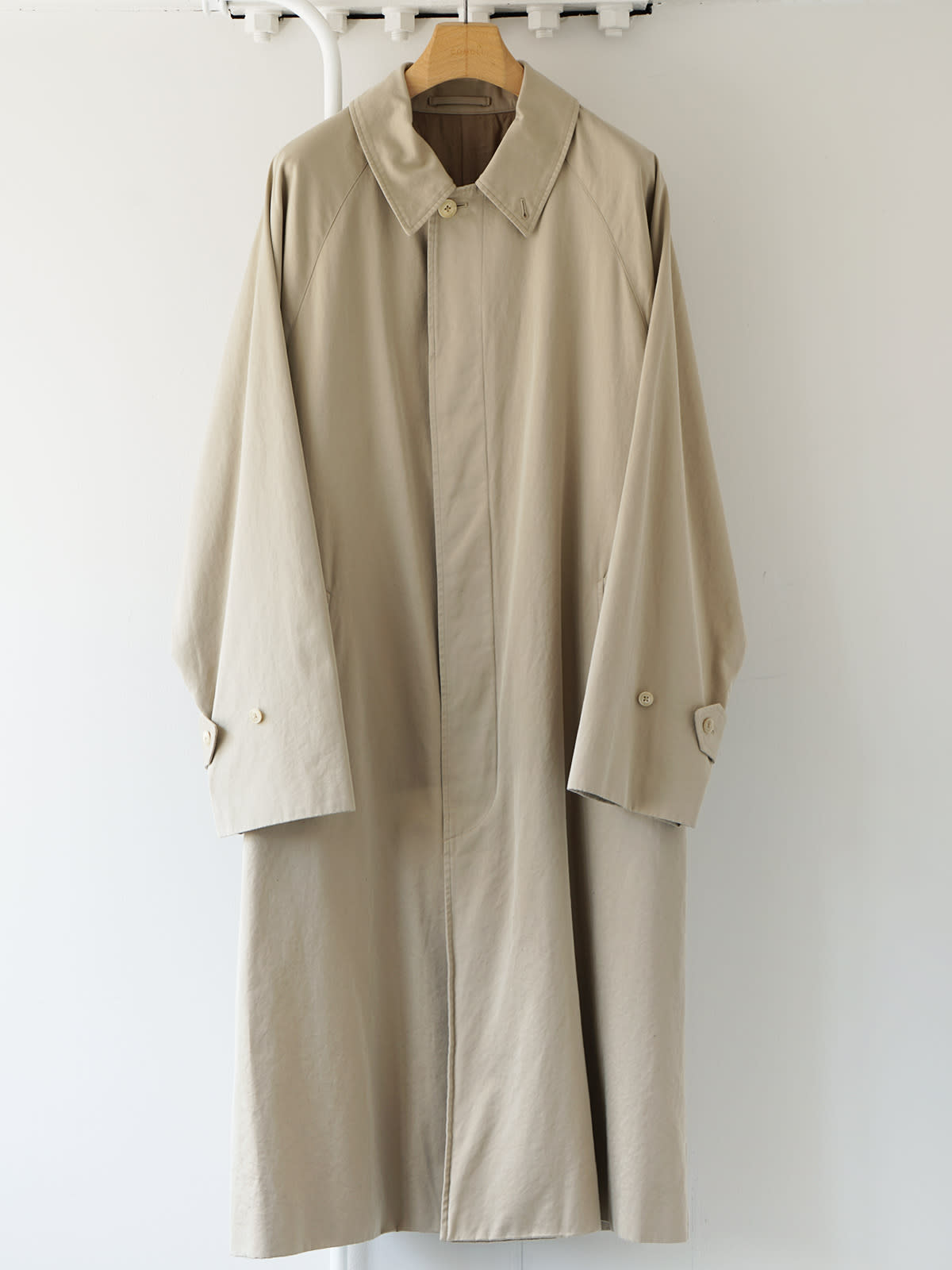 cotton gabardine bal collar coat a1jpg