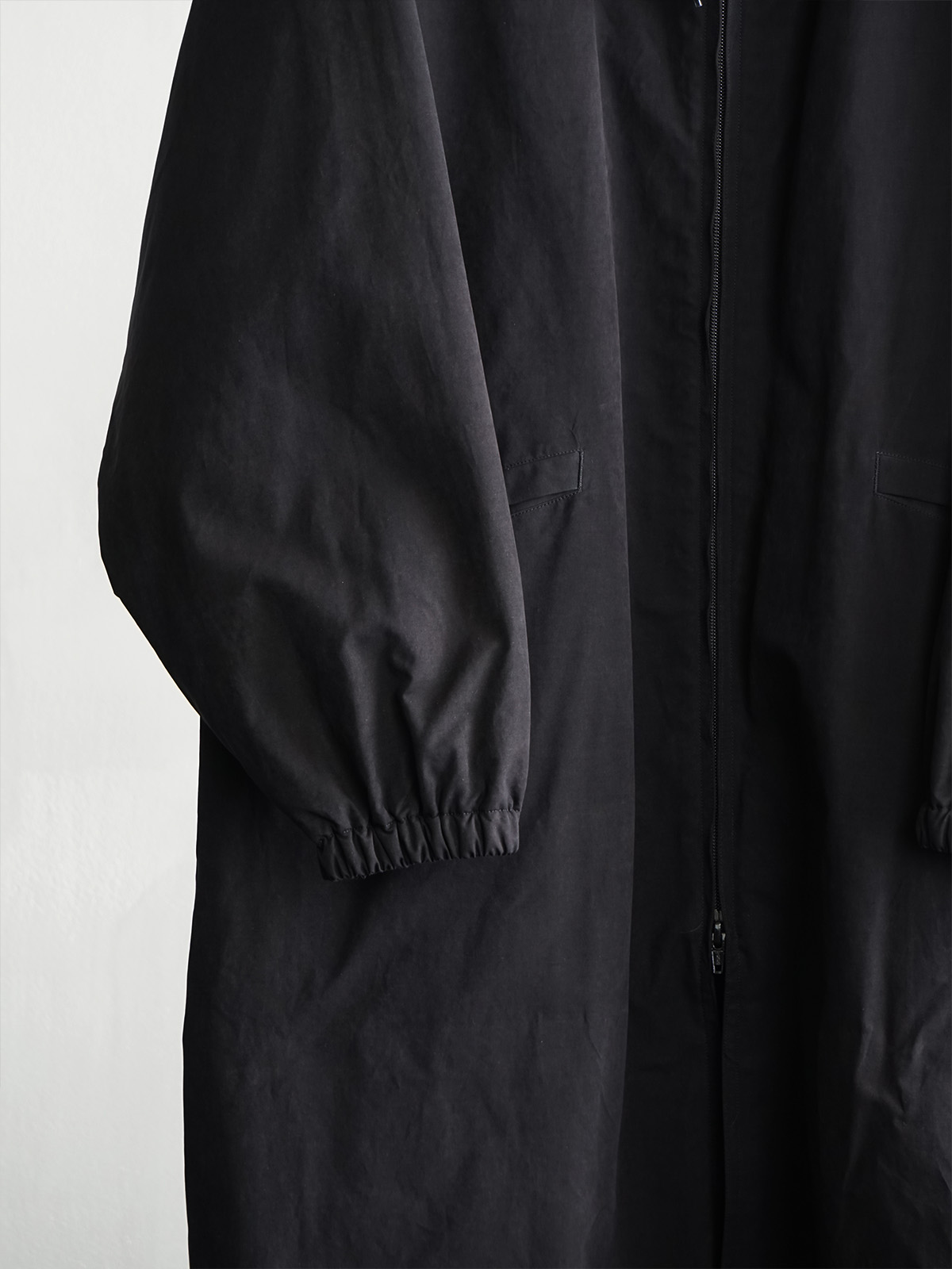 16AW COMOLI サイズ2 Hooded Coat 黒 ブラック 16AW COMOLI サイズ2 Hooded Coat 黒 ブラック