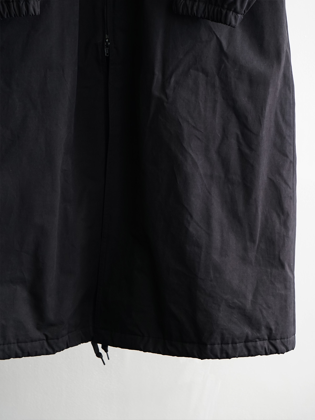 16AW COMOLI サイズ2 Hooded Coat 黒 ブラック YohjiYamamotoHoodedCoat_368920