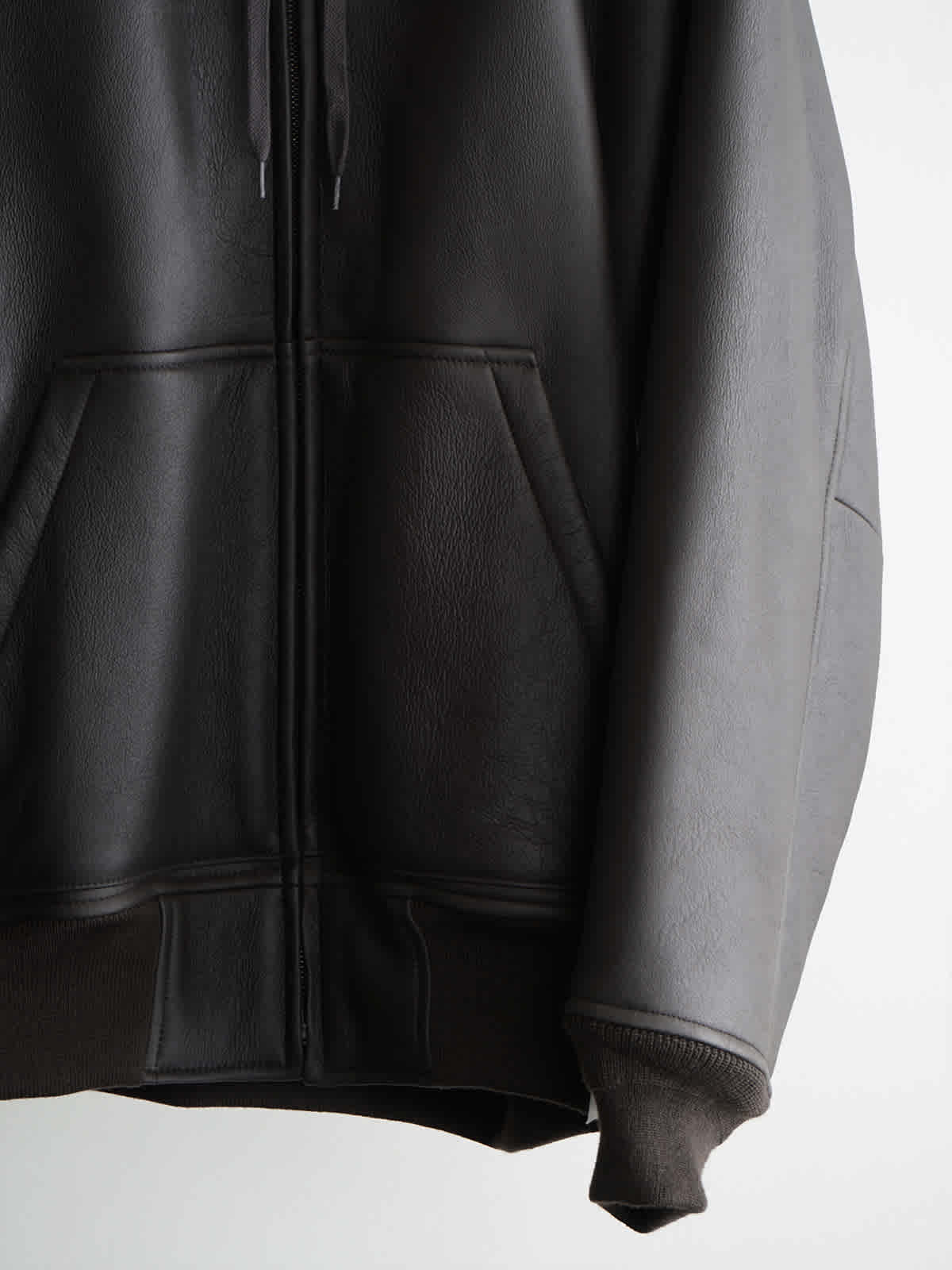 sheep skin zip parka(mouton) c5